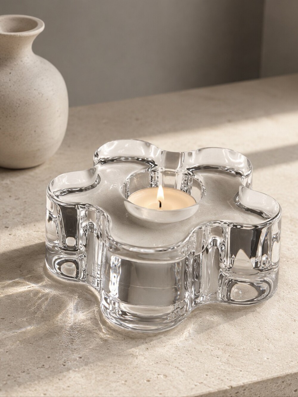 Orrefors Summertime Crystal Votive Holder Erika Lagerbielke Sweden